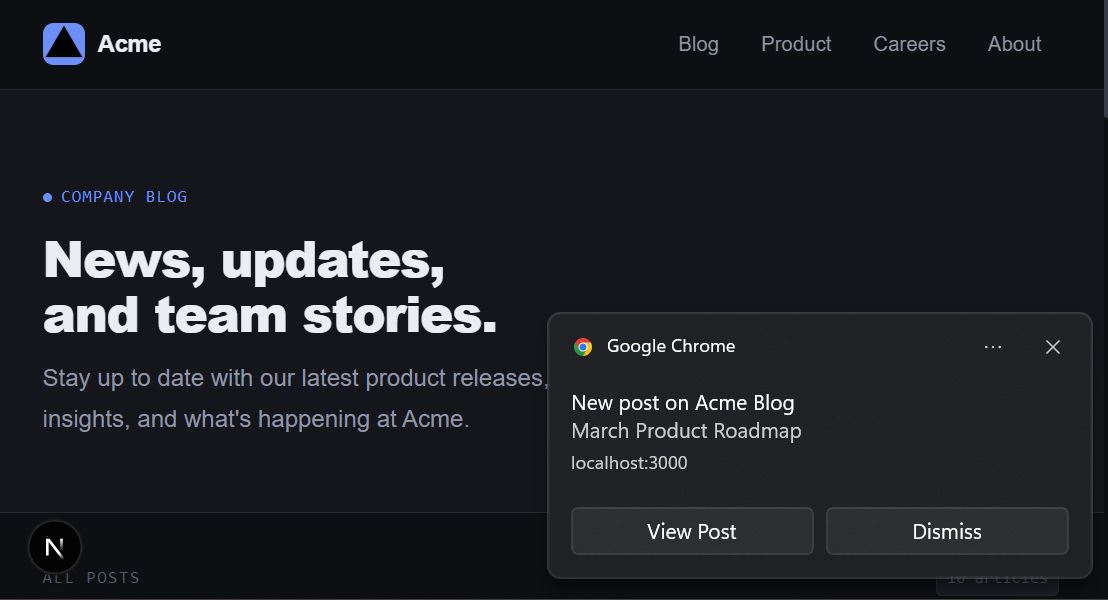 How to Add Web Push Notifications to a Next.js App