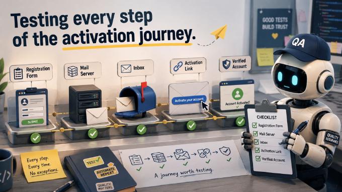 Testing Email Activation in Sign-Up Flows